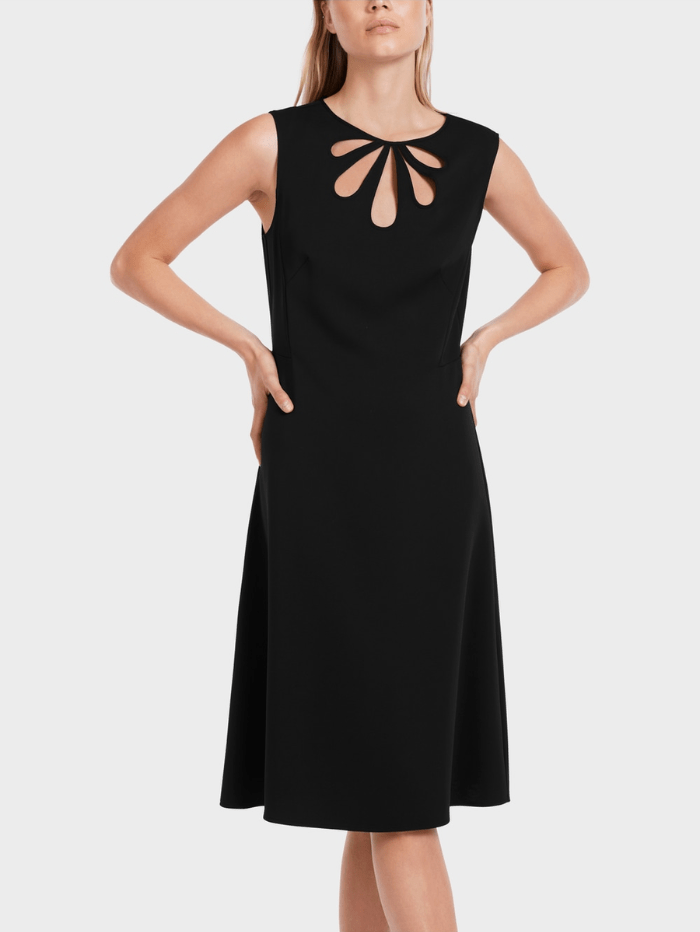 Marc Cain Collections Black Tailored Dress With Cut Out VC 21.38 W16 C Izzi of Baslow