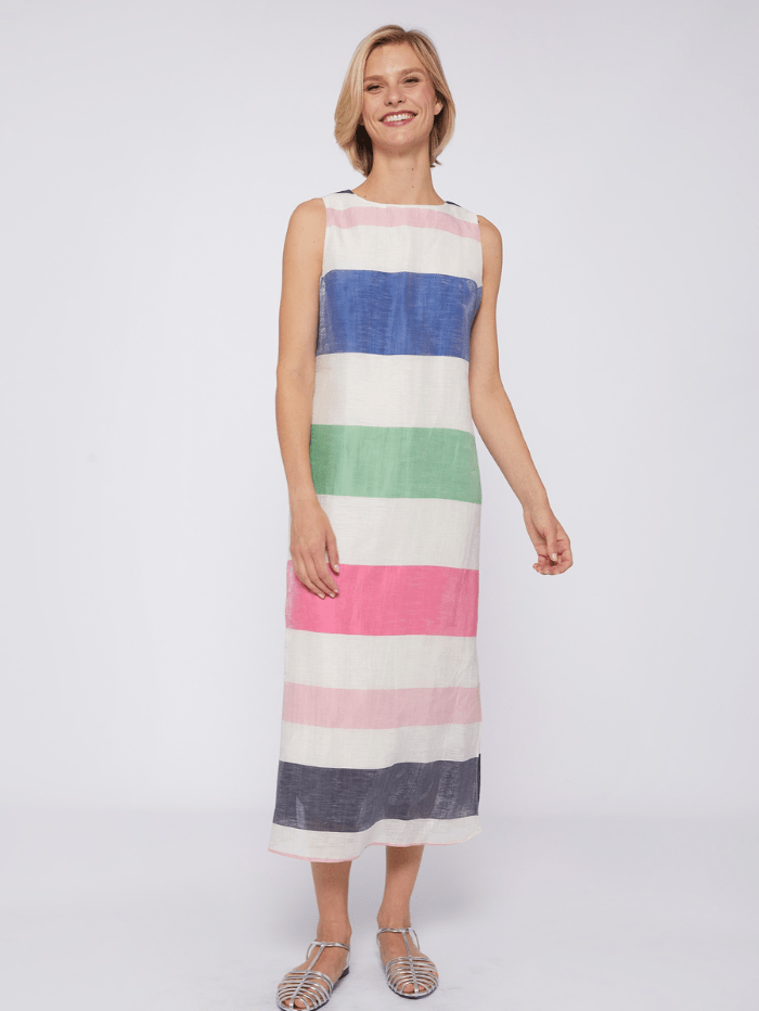 Beautiful striped dress VILAGALLO hotsell 38