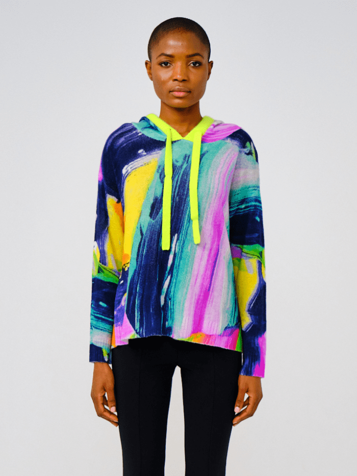 Brodie Cashmere Paint Party Hoodie Izzi of Baslow