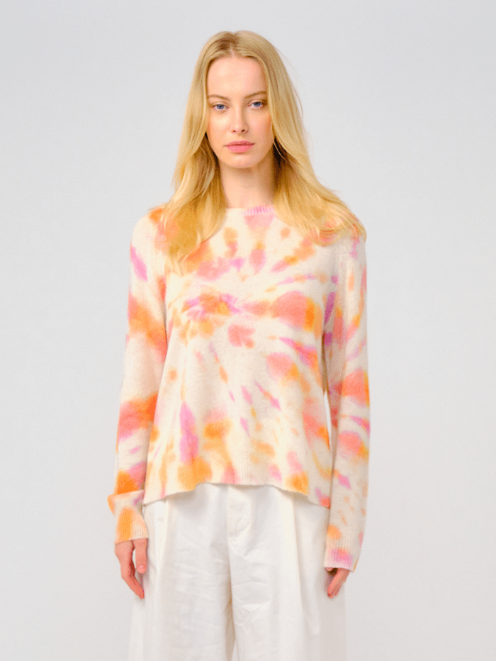 Brodie T Cashmere Pink Orange Tropics Jumper