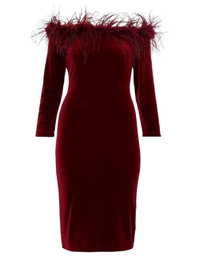 Gina bacconi 2024 velvet dress