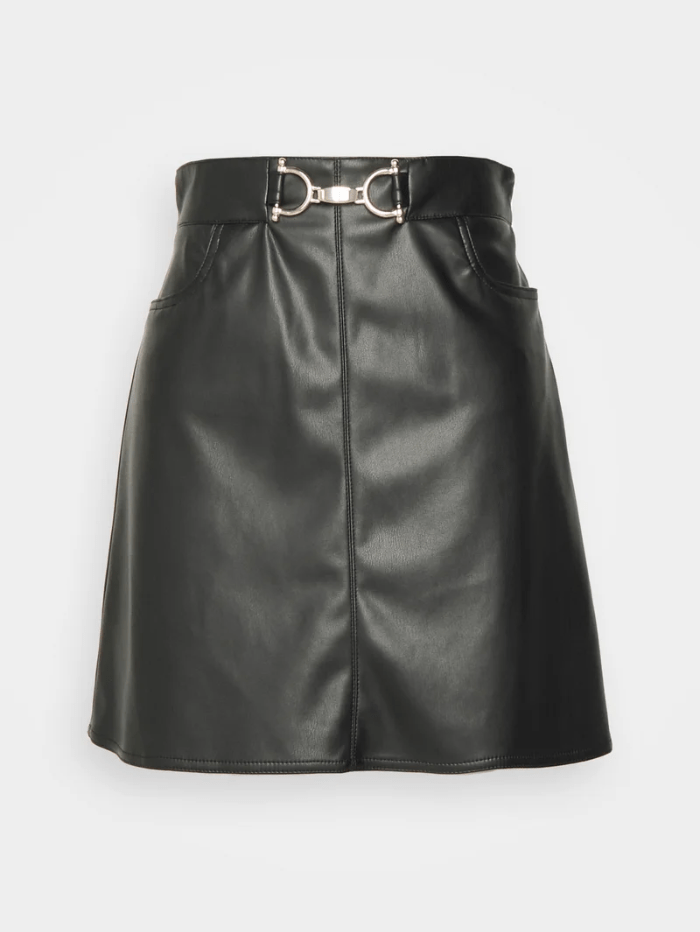 Pleather skirt outlet wash