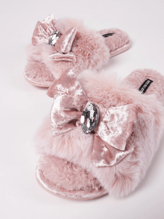 Pretty pink online slippers