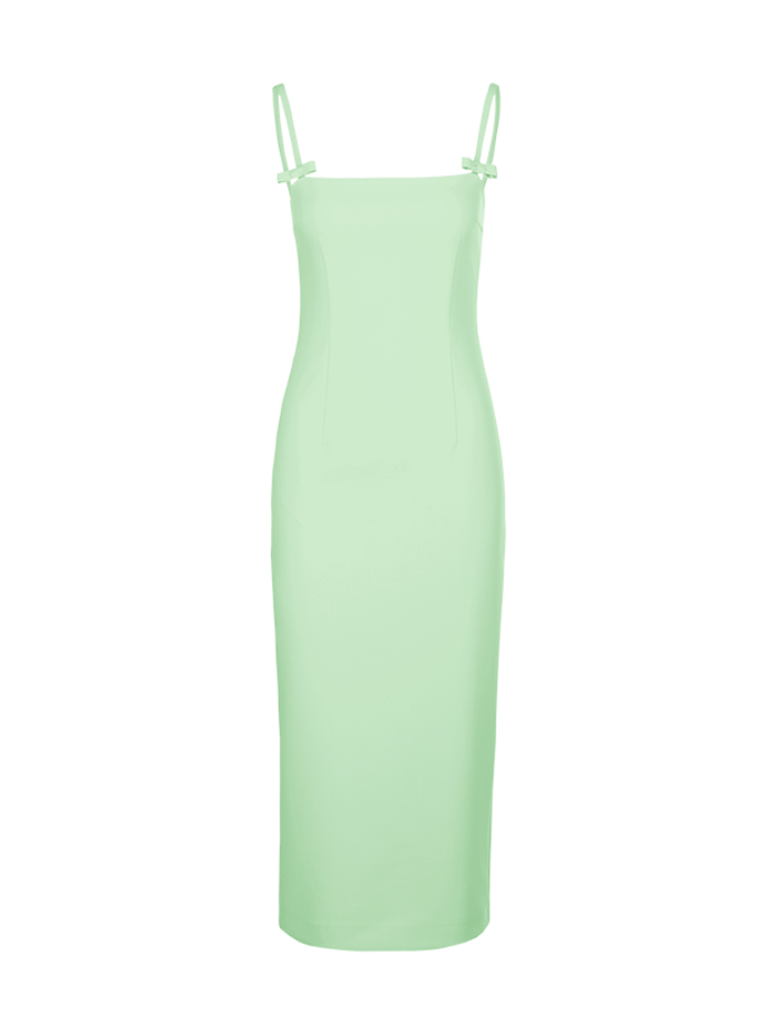 Lime green hotsell spaghetti strap dress