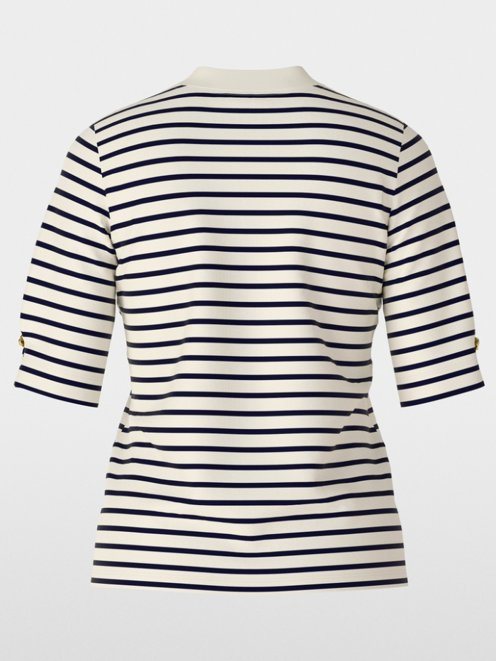 Marc-Cain-Collections-Striped-T-Shirt-XC 48.24 J16 COL 112-izzi-of-baslow