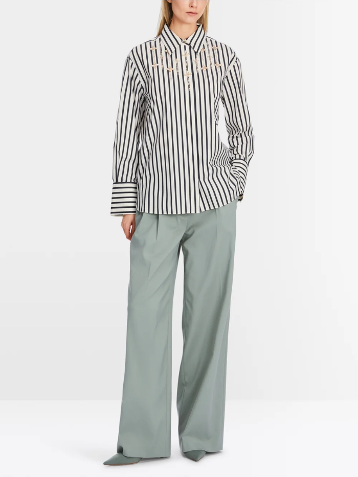 Marc-Cain-Collections-Striped-Blouse-With-Rhinestones-XC 51.13 W28-COL-112-izzi-of-baslow