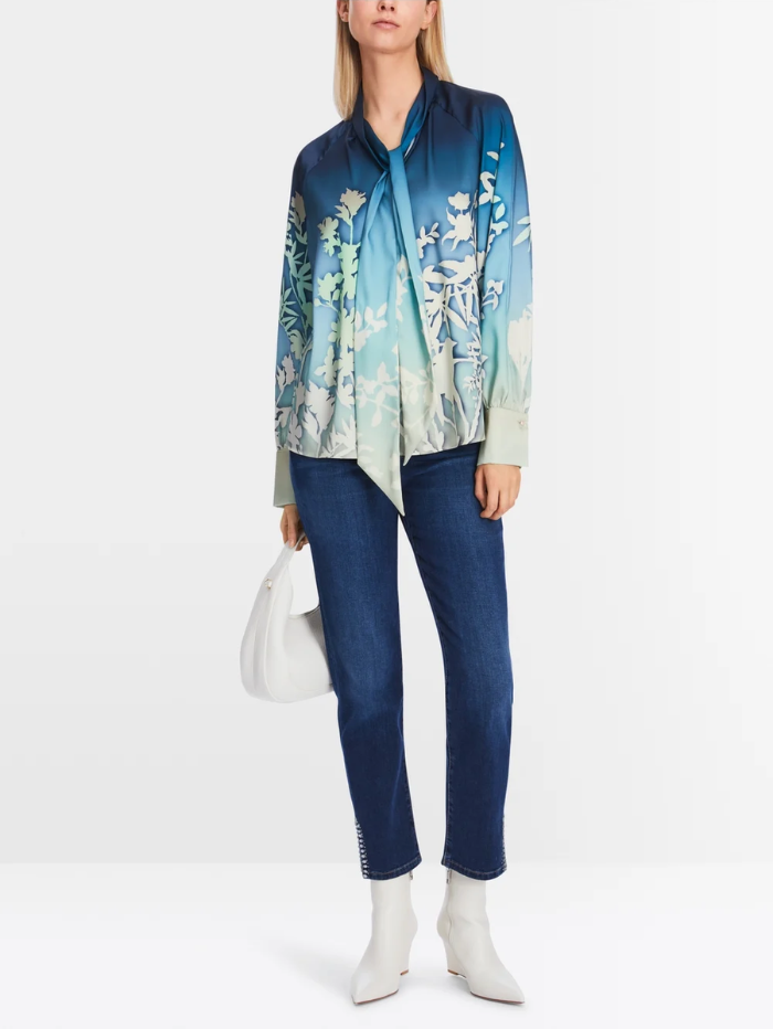 Marc-Cain-Collections-Blouse-With-Floral-Silhouette-Motif-XC 51.10 W23 COL 562-izzi-of-baslow