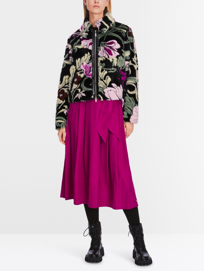 Marc-Cain-Collections-Fun-Fur-Floral-Jacket-XC 12.05 W38-COL-900-izzi-of-baslow