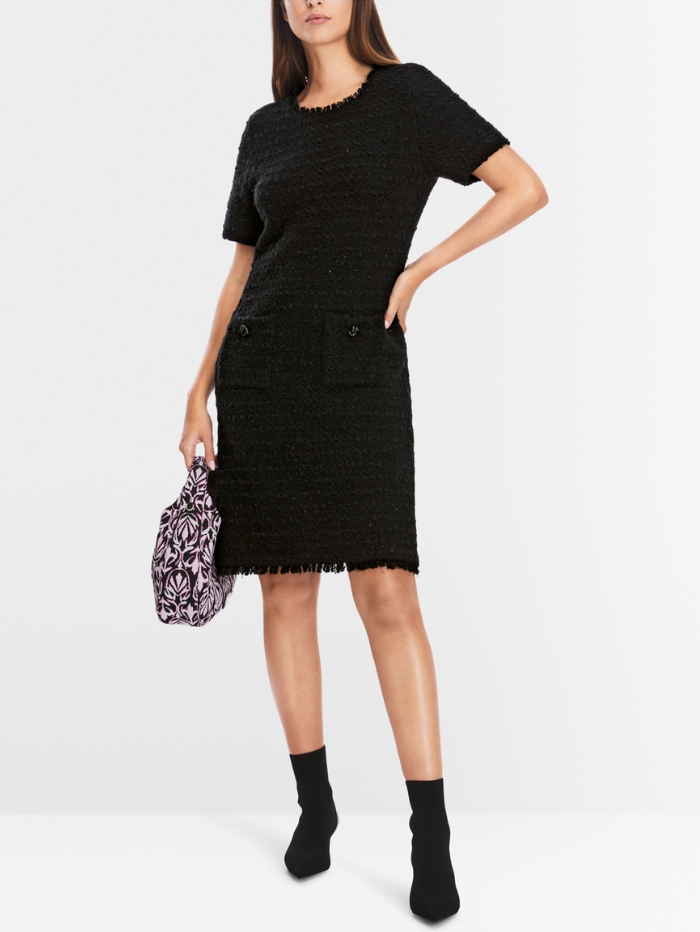 Marc-Cain-Collections-Black-Knitted-Dress-XC 21.45 M24 COL-900-izzi-of-baslow