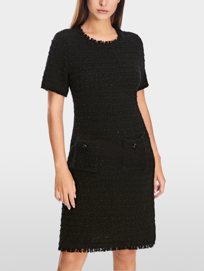 Marc-Cain-Collections-Black-Knitted-Dress-XC 21.45 M24 COL-900-izzi-of-baslow