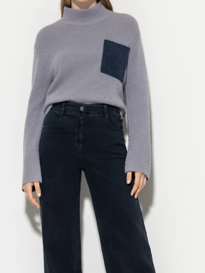 Luisa-Cerano-Turtleneck-Jumper-In-Silver-Grey-And-Midnight-Blue-108567-5311-Col-1322-izzi-of-baslow