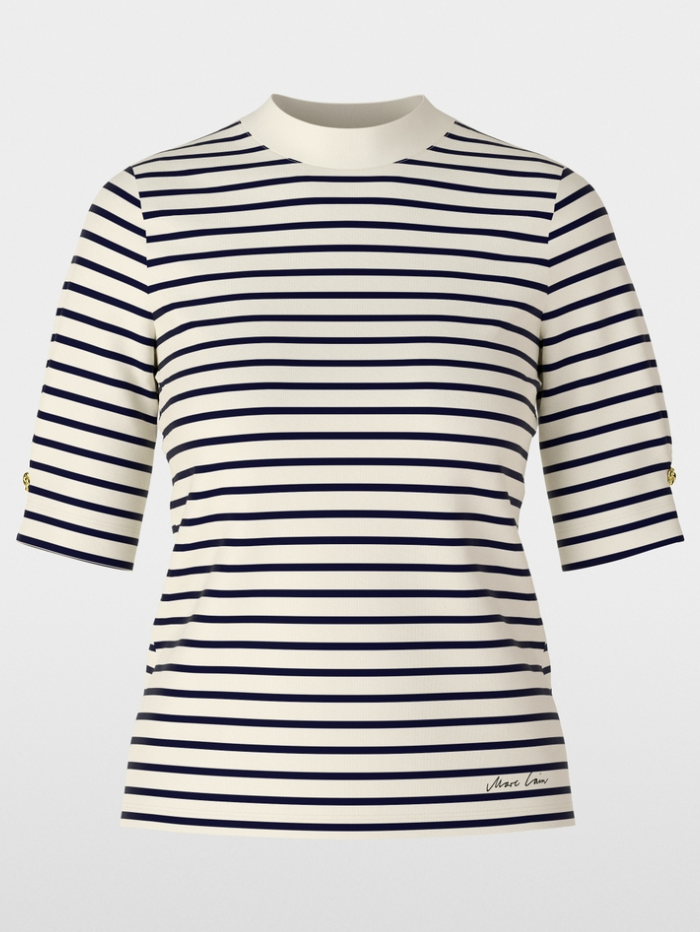 Marc-Cain-Collections-Striped-T-Shirt-XC 48.24 J16 COL 112-izzi-of-baslow