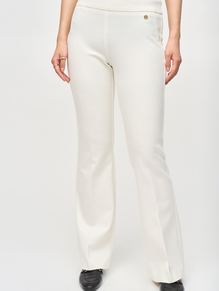 Joseph-Ribkoff-Heavy-Knit-Flared-Pull-On-Trousers-In-Vanilla-243307 Col 1761-izzi-of-baslow