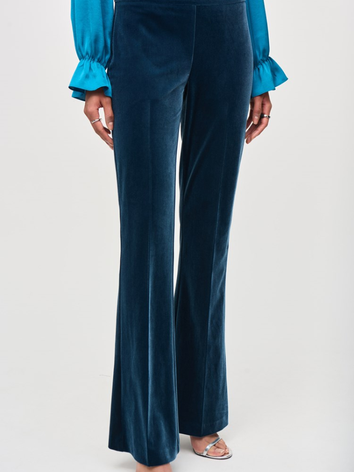 Joseph-Ribkoff-Velvet-Flared-Pull-On-Trousers-234289F24 Col-3920-izzi-of-baslow