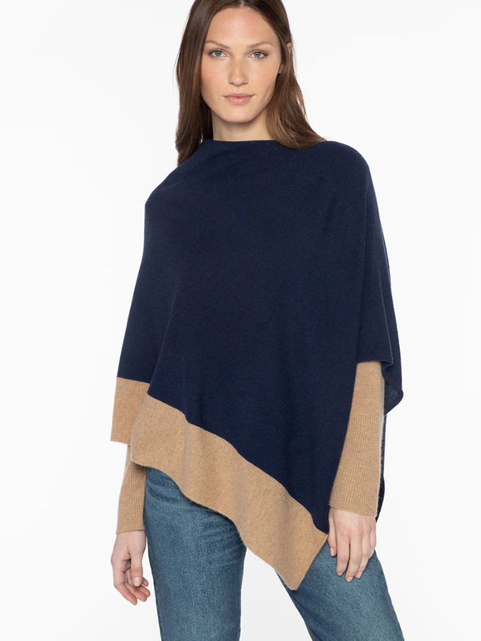 Kinross-Cashmere-Contrast-Trim-Poncho-In-Navy-And-Camel-LFAC4-264-izzi-of-baslow