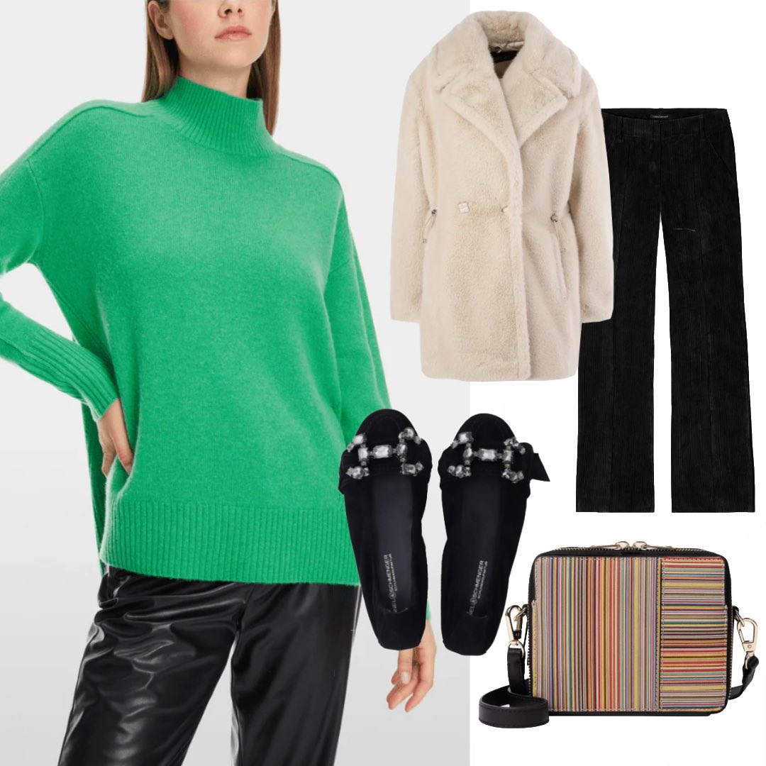 how-to-style-marc-Cain-Sports-Women-s-Rethink-Together-Turtleneck-Jumper-in-green