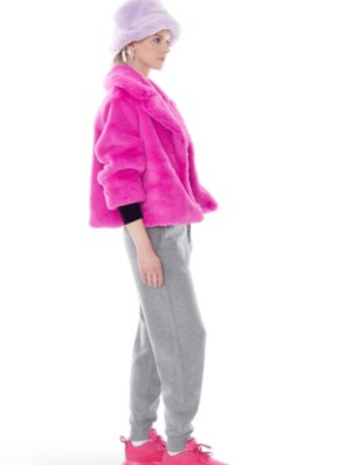 Freed-Sawyer-Cropped-Faux-Fur-Coat-in-Bright-Pink izzi-of-baslow