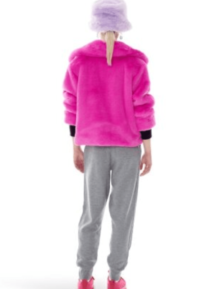 Freed-Sawyer-Cropped-Faux-Fur-Coat-in-Bright-Pink izzi-of-baslow