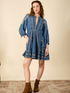 Hale-Bob-GABRIELA-Chambray-Mini-Dress-In-Blue-45MW630T-izzi-of-baslow