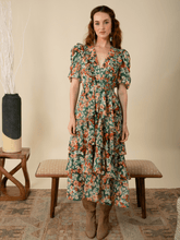 Hale-Bob-DREAM-Tiered-Chiffon-Dress-In-Green-45WR642A izzi-of-baslow