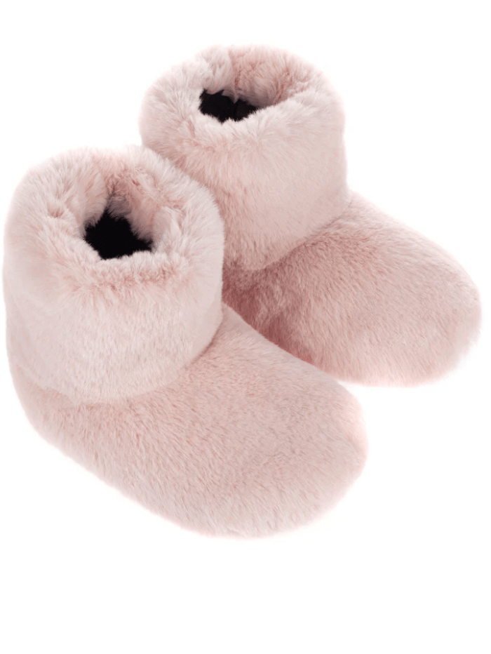 Helen Moore Accessories UK 3-4/ EU 36-37 Helen Moore Vegan Fur Slipper Boots In Blossom Pink Cloud izzi-of-baslow