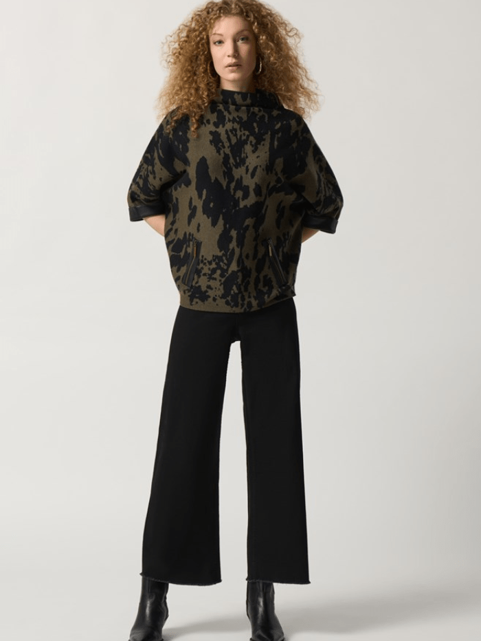 Joseph-Ribkoff-Animal-Print-Boxy-Top-In-Avocado-And-Black 233948 3392 izzi-of-baslow