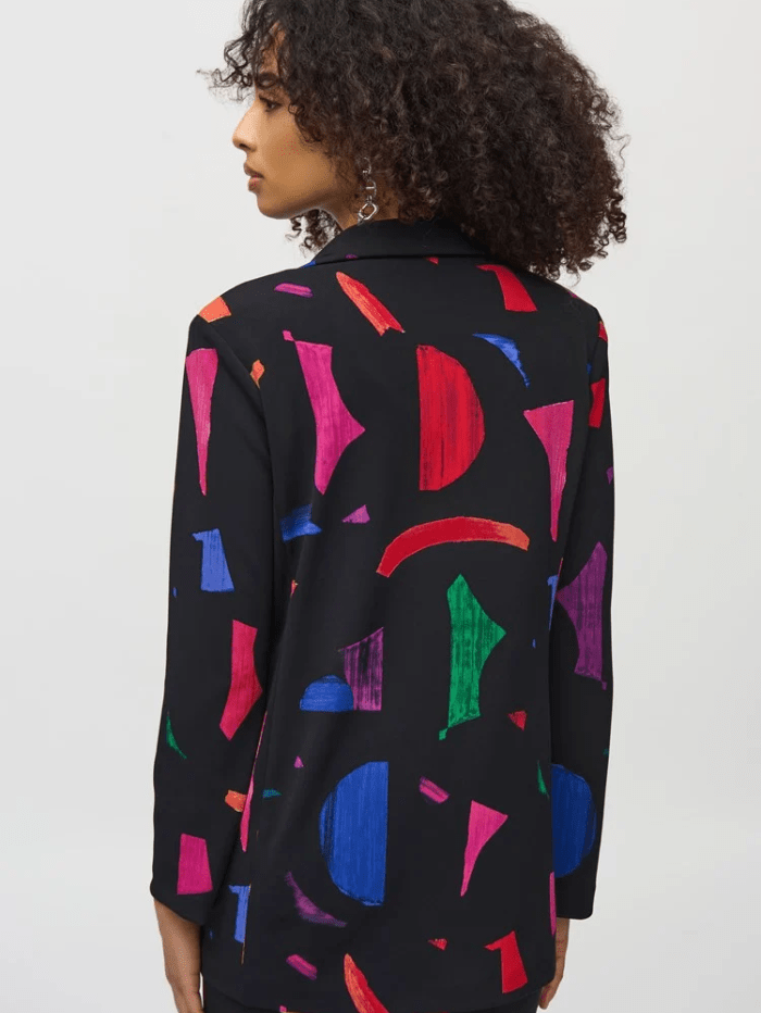 Joseph Ribkoff Coats and Jackets Joseph Ribkoff Silky Knit Abstract Print Blazer 244231 Col 178 izzi-of-baslow