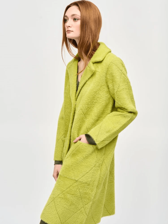 Joseph Ribkoff Coats &amp; Jackets Joseph Ribkoff Notched Collar Coat In Wasabi 233951F24 Col 4277 izzi-of-baslow