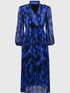 Joseph Ribkoff Dresses UK 10 Joseph Ribkoff Chiffon Abstract Print Midi Dress 244924 Col 3296 izzi-of-baslow