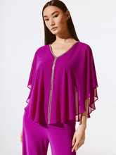 Joseph-Ribkoff-Chiffon-Poncho-Top-In-Empress-243707 Col 4271-izzi-of-baslow