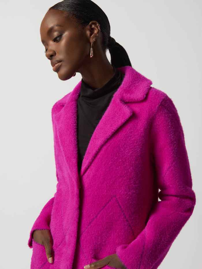 Joseph-Ribkoff-Notched-Collar-Coat-in-Hot-Pink 233951 izzi-of-baslow