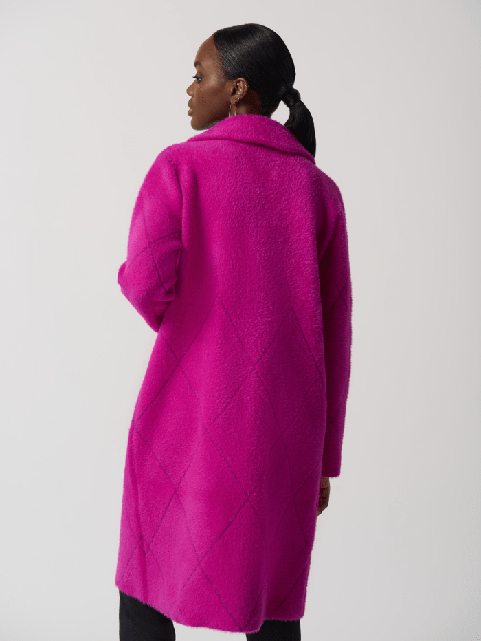 Joseph-Ribkoff-Notched-Collar-Coat-in-Hot-Pink 233951 izzi-of-baslow