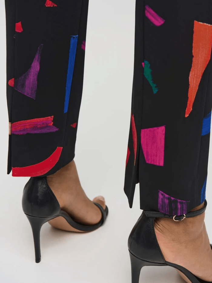 Joseph Ribkoff Trousers Joseph Ribkoff Silky Knit Abstract Print Straight Trousers 244245 Col 178 izzi-of-baslow