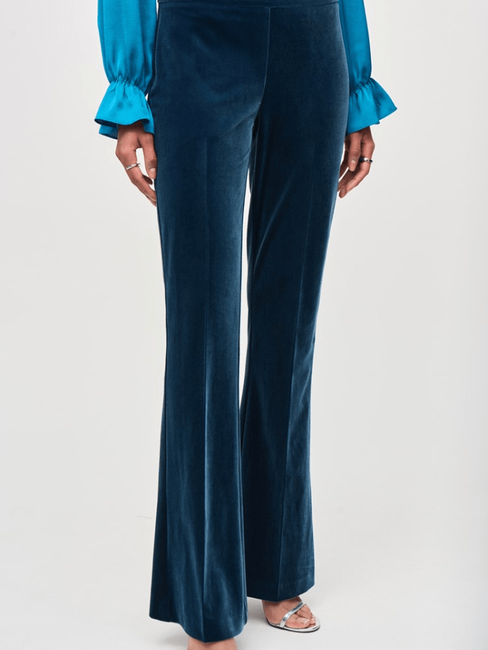 Joseph Ribkoff Trousers UK 10 Joseph Ribkoff Nightfall Velvet Flared Pull On Trousers 234289F24 Col 3920 izzi-of-baslow