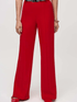 Joseph Ribkoff Trousers UK 8 Joseph Ribkoff Silky Knit Belted Wide Leg Trousers In Lipstick Red 244093 Col 3229 izzi-of-baslow