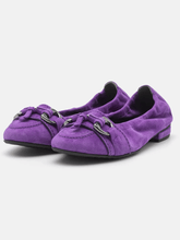 Kennel & Schmenger Footwear Kennel & Schmenger Malu Ballerina Suede Pump In Plum 41-10300-492 izzi-of-baslow