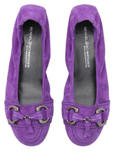 Kennel & Schmenger Footwear Kennel & Schmenger Malu Ballerina Suede Pump In Plum 41-10300-492 izzi-of-baslow