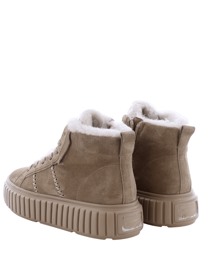 Kennel &amp; Schmenger Footwear Kennel &amp; Schmenger ZAP Beige High Top Suede Boots 41-25030-566 izzi-of-baslow