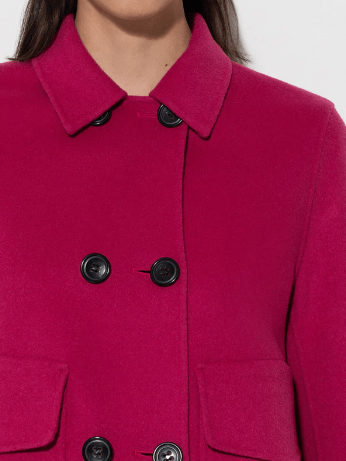 Luisa Cerano Coats and Jackets Luisa Cerano Double Face Jacket In Berry Pink 408591 4080 Col 0455 izzi-of-baslow