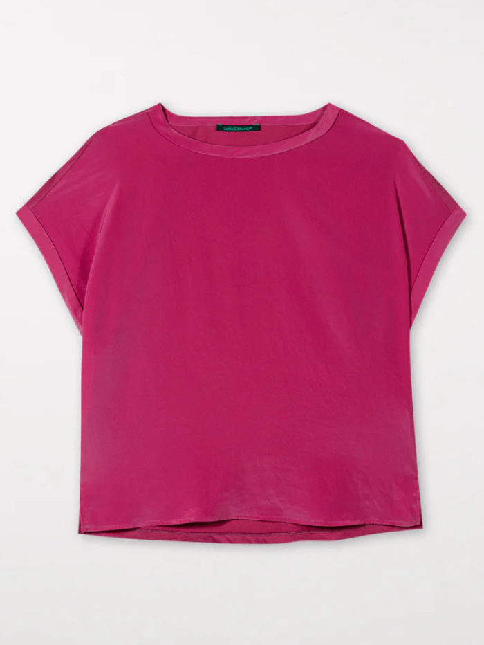 Luisa Cerano Tops 34 Luisa Cerano Jersey T Shirt In Berry Pink 308044 7600 Col 0455 izzi-of-baslow