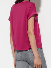 Luisa Cerano Tops Luisa Cerano Jersey T Shirt In Berry Pink 308044 7600 Col 0455 izzi-of-baslow