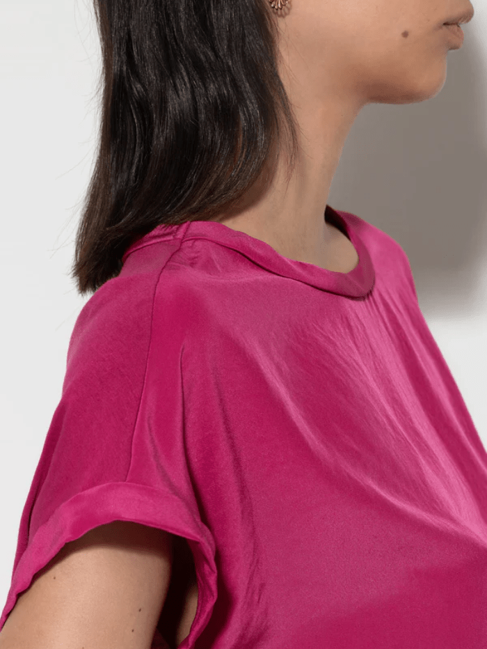 Luisa Cerano Tops Luisa Cerano Jersey T Shirt In Berry Pink 308044 7600 Col 0455 izzi-of-baslow