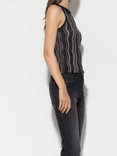 Luisa Cerano Tops Luisa Cerano Knitted Top With Sparkle And Stripes 108550 5339 Col 001 izzi-of-baslow