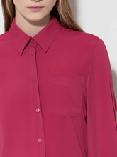 Luisa Cerano Tops Luisa Cerano Silk Blend Shirt Blouse In Berry Pink 208434 2179 Col 0455 izzi-of-baslow