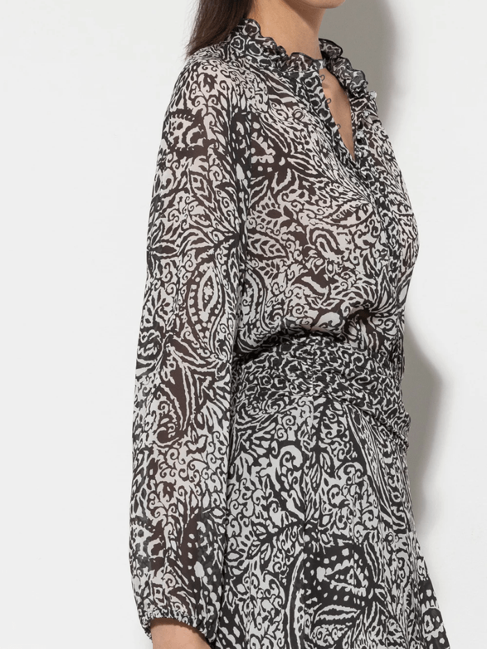 Luisa Cerano Tops Luisa Cerano Tunic Blouse With Paisley Print 208482 3666 Col 1030 izzi-of-baslow