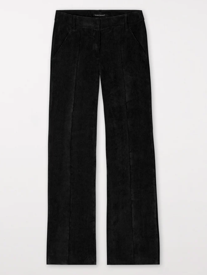 Luisa Cerano Trousers 34 Luisa Cerano Cord Wide Leg Trousers In Black 608690 3556 Col 001 izzi-of-baslow