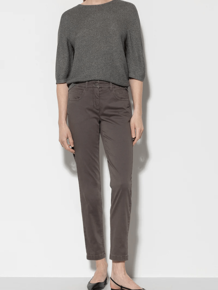 Luisa Cerano Trousers Luisa Cerano High Stretch Taupe Denim Jeans 607600 1883 Col 1633 izzi-of-baslow