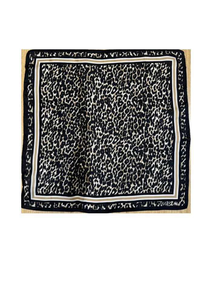 Marc Cain Accessories One Size / 643 Marc Cain Signature Animal Print Silk Scarf +YB1.10 Col 643 izzi-of-baslow