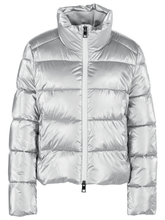 Marc Cain Additions Coats and Jackets 1 Marc Cain Additions Quilted Short Coat In Silver XA 12.08 W82 Col 800 izzi-of-baslow