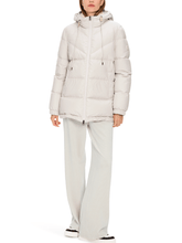 Marc Cain Additions Coats and Jackets Marc Cain Additions Padded Quilted Coat In Smoke XA 12.02 W79 COL 182 izzi-of-baslow